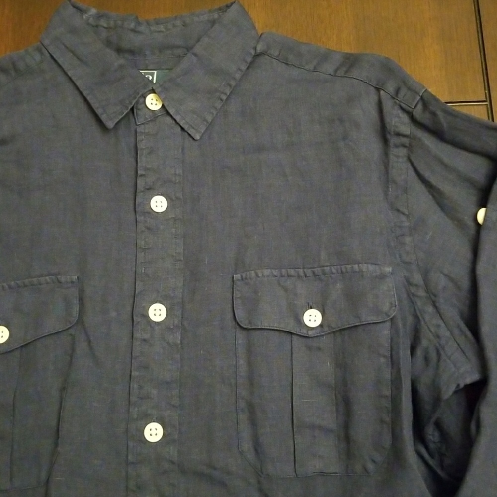 Polo Ralph Lauren 100% linen LS medium