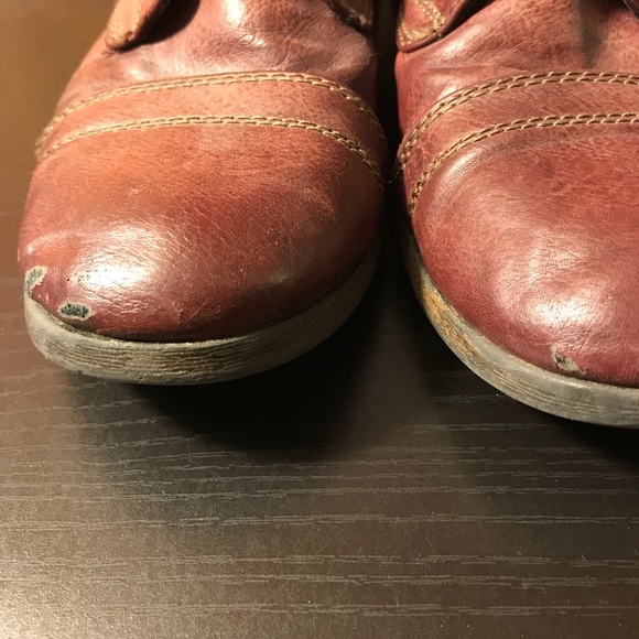 Madden Girl Brownish Red Combat Boots - Picture 5 of 6