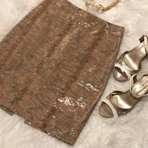 Sexy BEBE Shinny Snakeskin Pencil Skirt