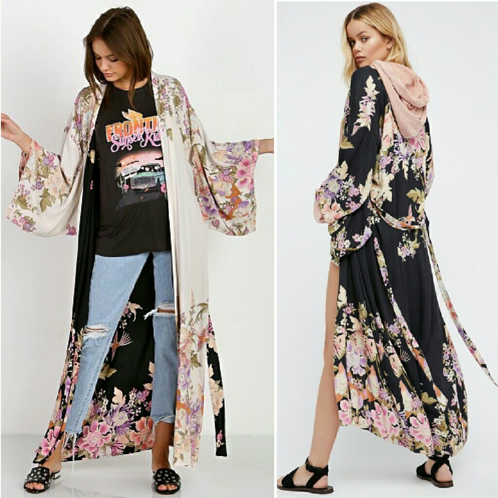 Spell blue skies kimono reversible luxe designs os - Picture 4 of 6