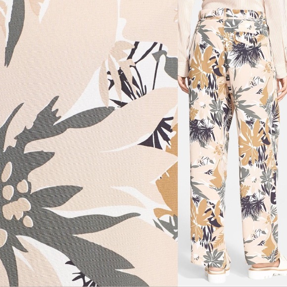 🆕rag & bone tropical floral print 100% silk pant - Picture 4 of 8