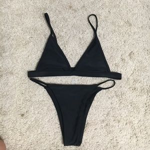 NWOT Black Triangle Bikini