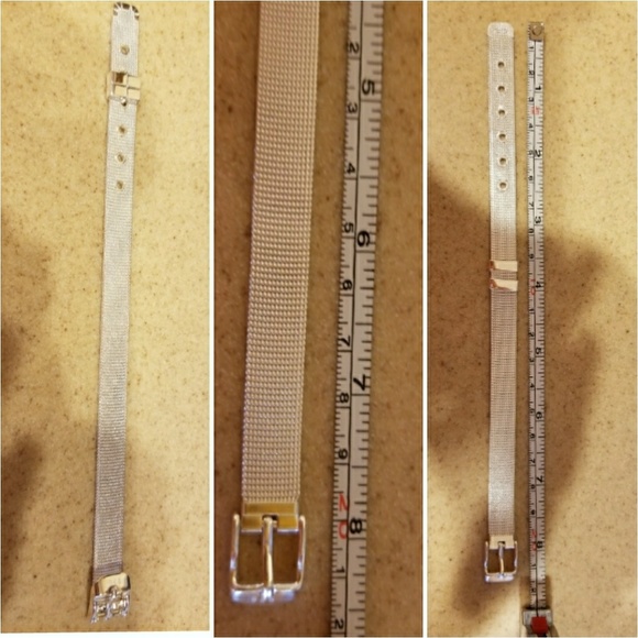 Solid Sterling Silver Buckle Bracelet 8 inches - Picture 3 of 3