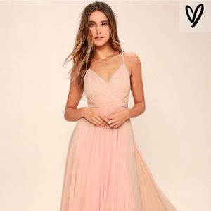 Blush pink maxi dress from lulus