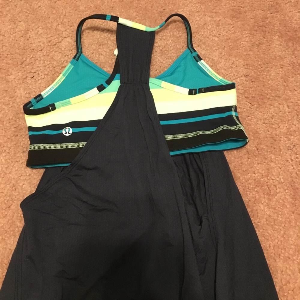 Lululemon Athletic Cut-Out Tank with Built in Bra