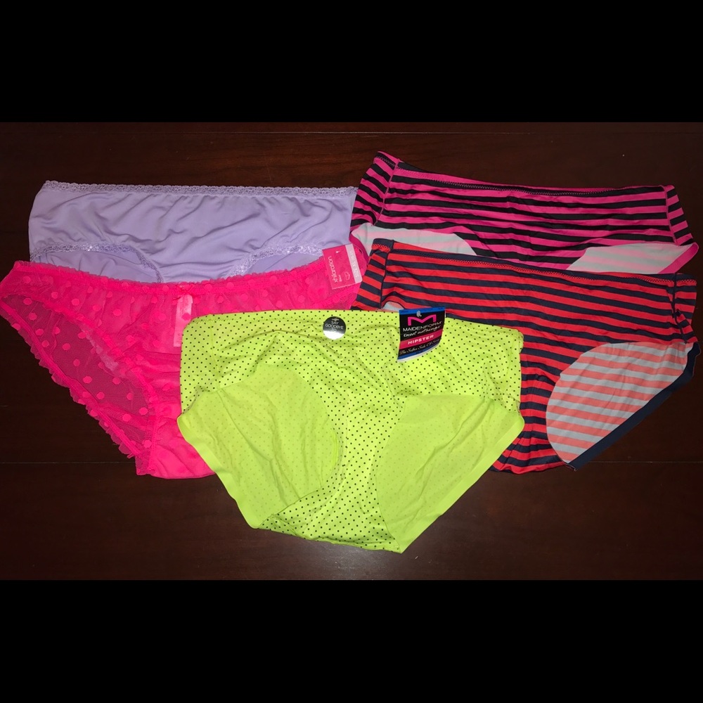 BRAND NEW PANTY BUNDLE!  5 PAIRS!  XL/8