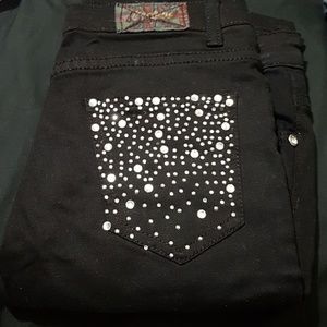 Machine black skinny jeans