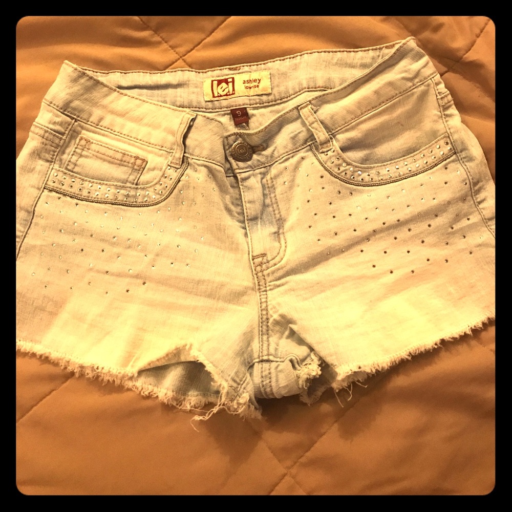 LEI low rise light denim summer casual shorts