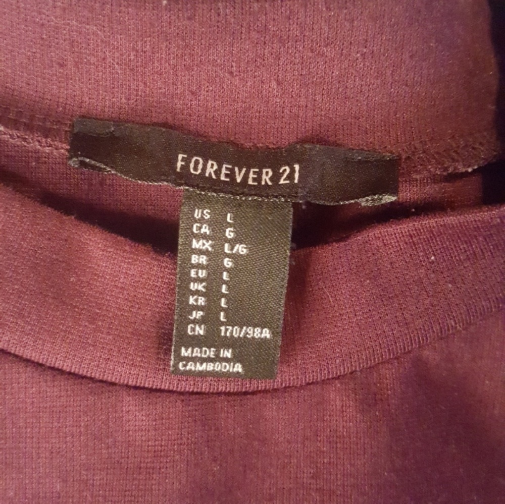 Forever 21 Cranberry Dress L