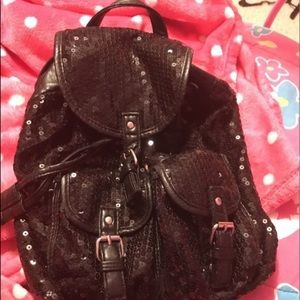 Black sparkly bag