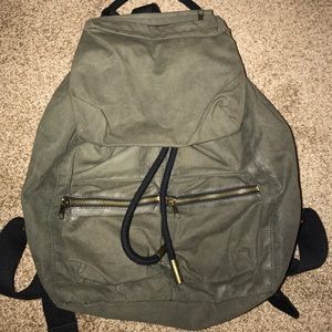 Green Army style backpack