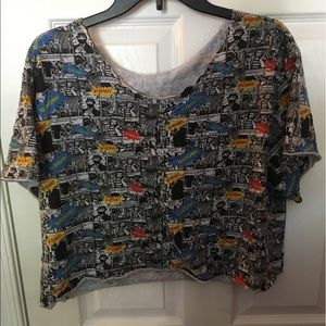 Comic crop top