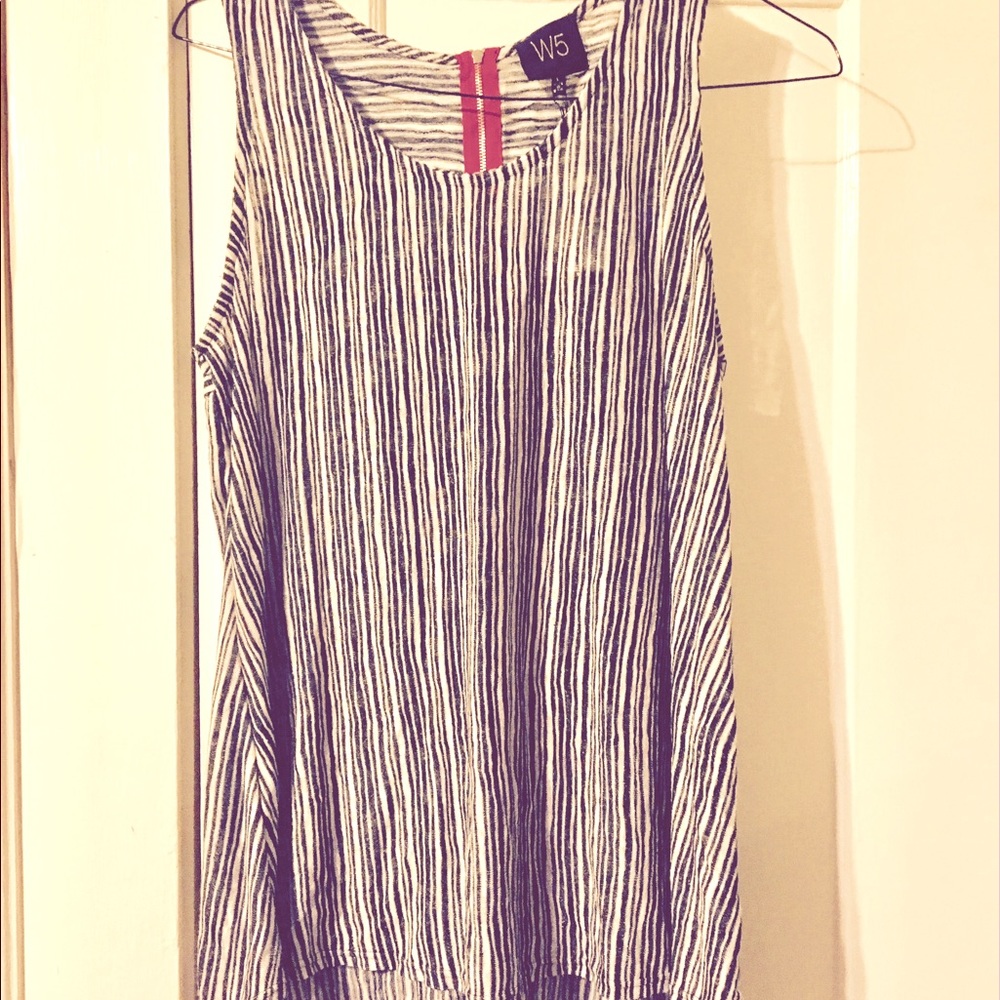 Boho striped tunic.
