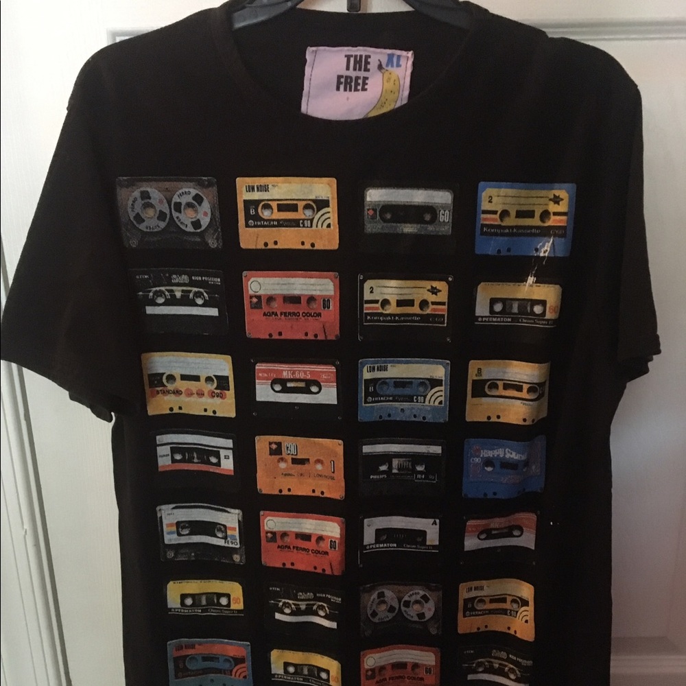 Cassette print t-shirt