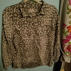 Cheetah Print Blouse