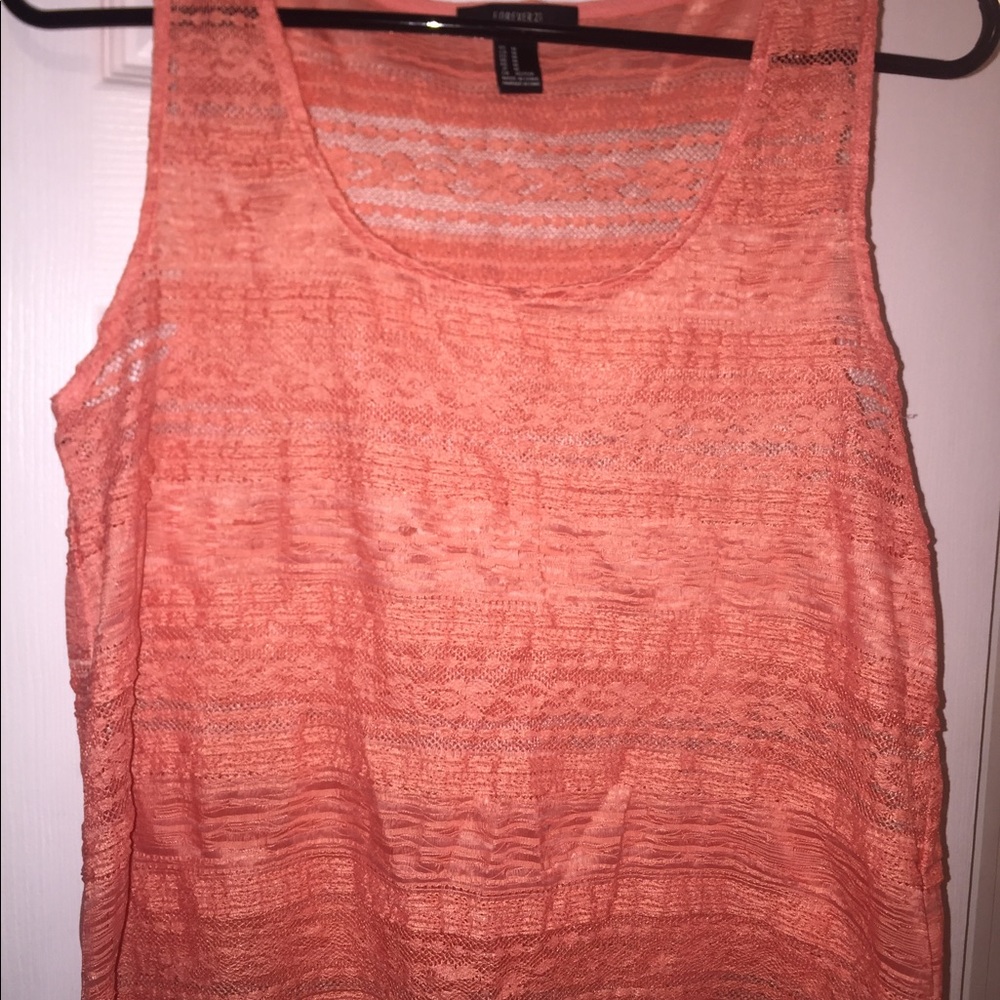 Lace tank top