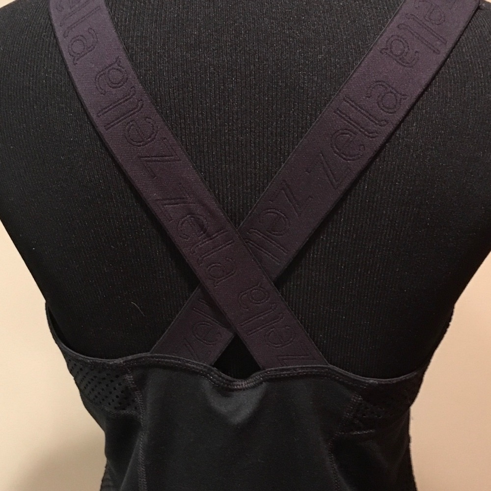 Black Mesh ZELLA Support Bra Tank /Athletic Tank
