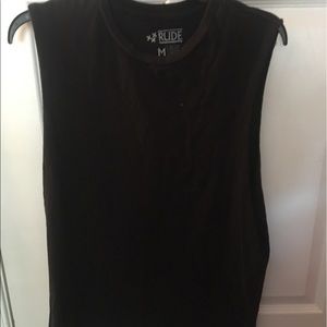 Plain black tank