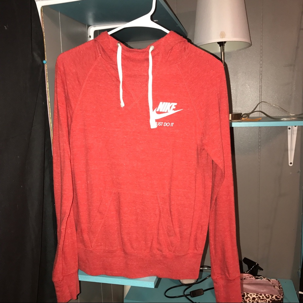 red Nike hoodie
