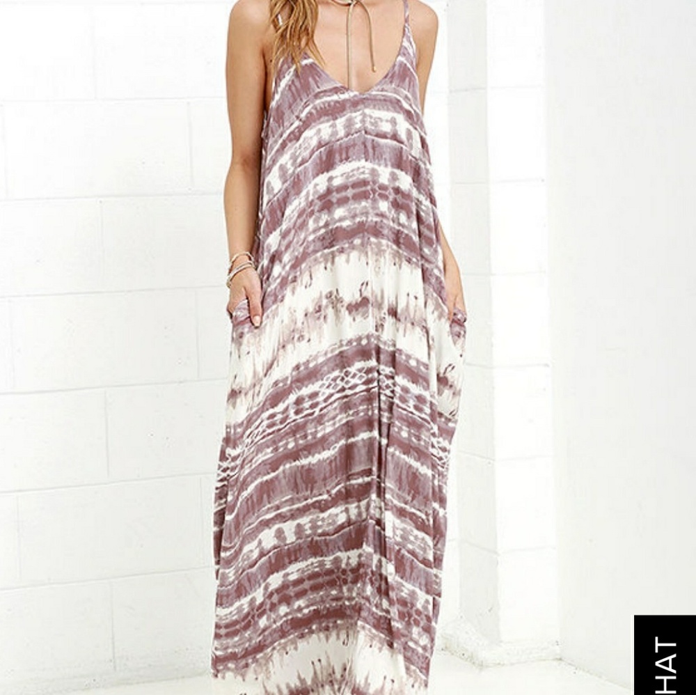 Sale! Mauve tie dye dress