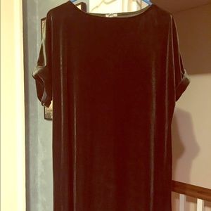 Urban Outfitters velvet shift dress.