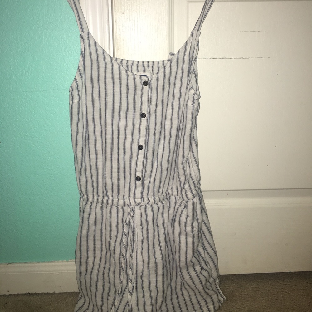 Pin stripe romper