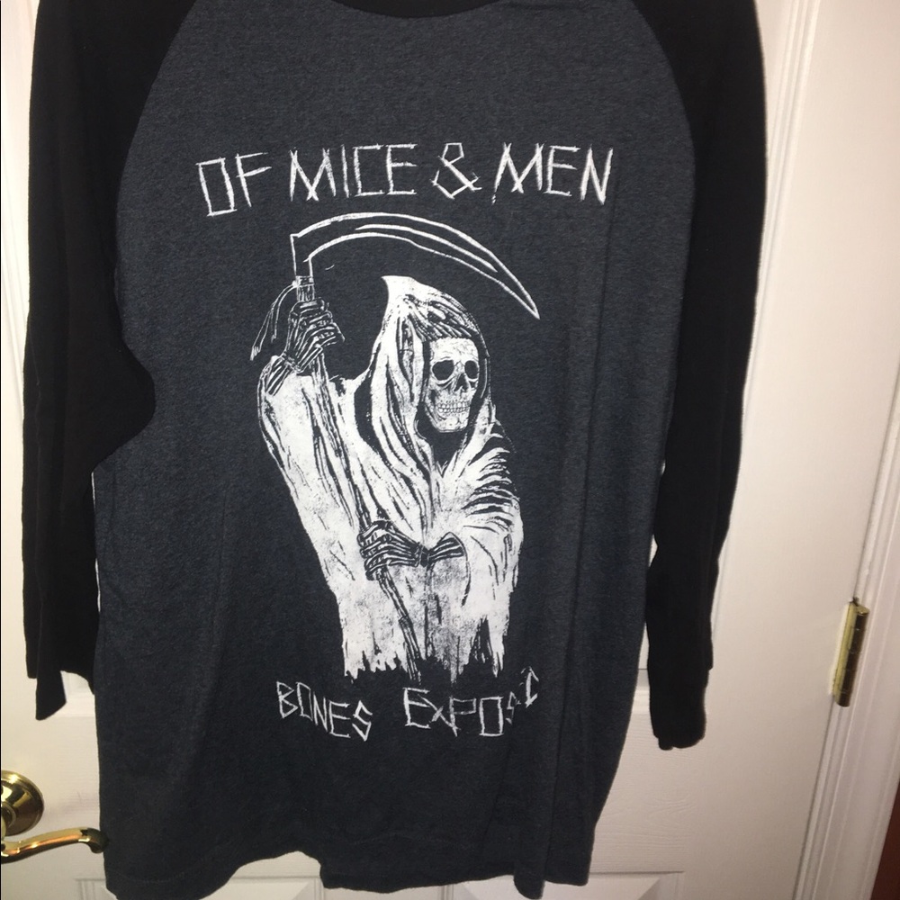 Of mice and men 'bones exposed' shirt