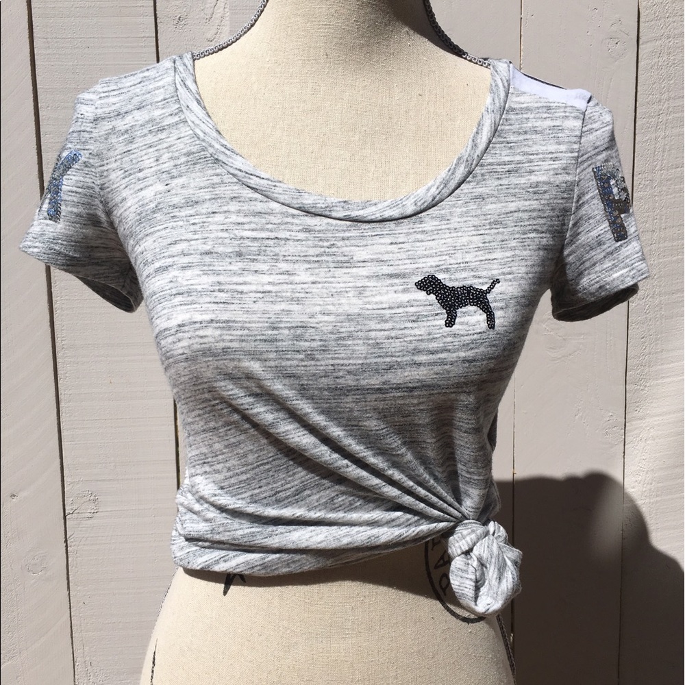 Victoria Secret Pink logo short sleeve tee