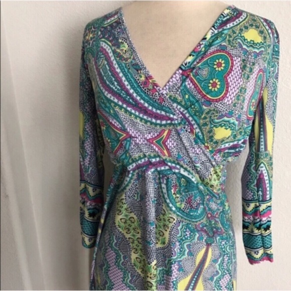 DELETING! LAST ONE! (Plus) Faux wrap dress - Picture 2 of 3