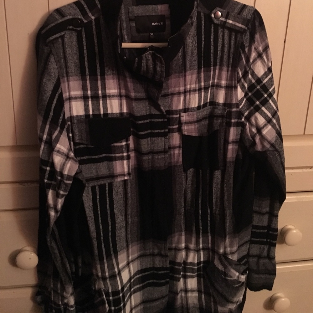 Black and White Plaid Light Jacket