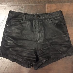 Pleather Shorts