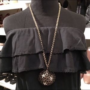 Amrita Singh Long Gold Chain Necklace NWT