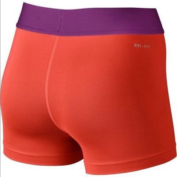 Nike Shorts Nike Pro Drifit Orange Purple Workout Shorts Nike Shorts Nike Pro Drifit Orange Purple Workout Shorts