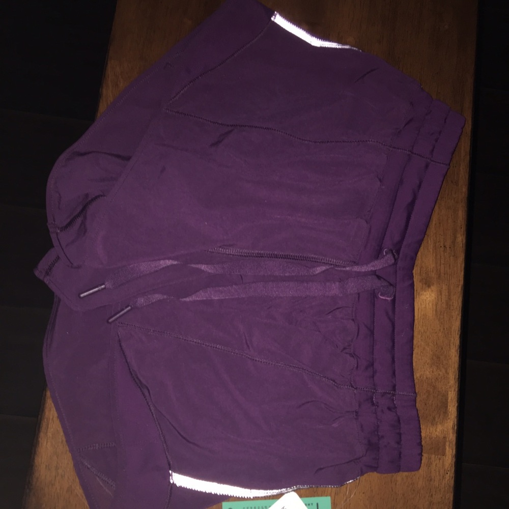 Purple lulu lemon shorts tags still on!