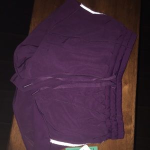 Purple lulu lemon shorts tags still on!