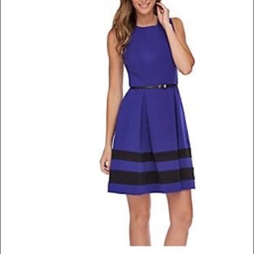 Calvin Klein striped dress for & flare