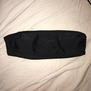 Black bikini bandeau top