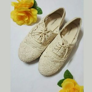 ♡ Cute Comfortable Crochet Lace Flats ♡