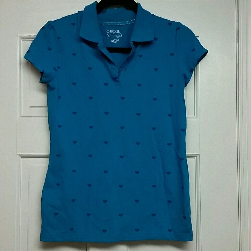 NWOT. Cute heart design kids polo shirt
