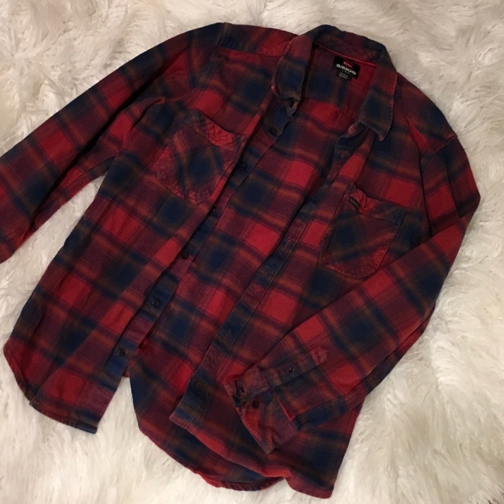Men's Quiksilver LongSleeved Cotton Flannel