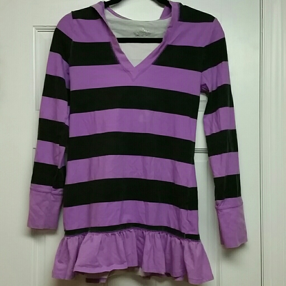 Justice striped kids tunic