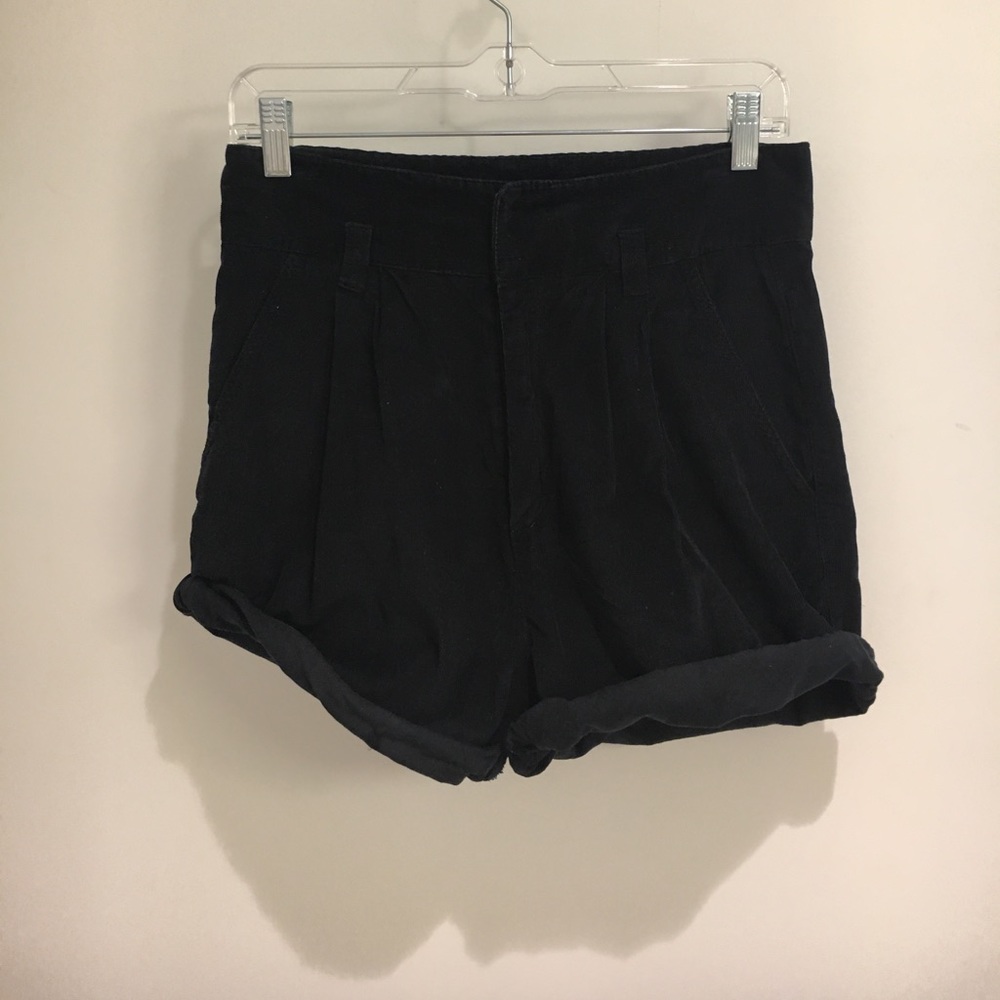 Black high waisted shorts