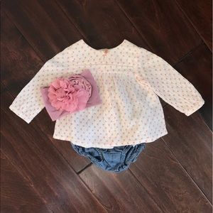 Zara Top and Old Navy Bloomer