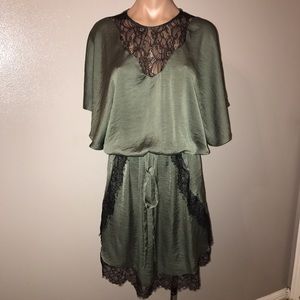 ❤️ ASOS silk lace kimono nightgown dress