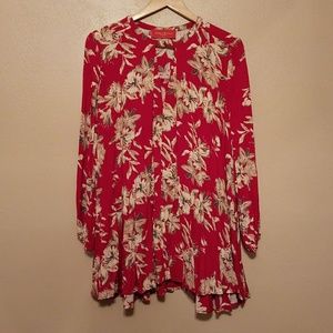 Akira Red Label Flower Shift Dress