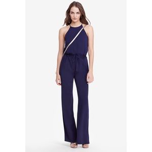 DvF Davin Jumpsuit Size 2 Navy