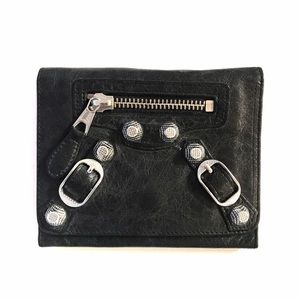 Authentic Balenciaga Giant Silver Card Case