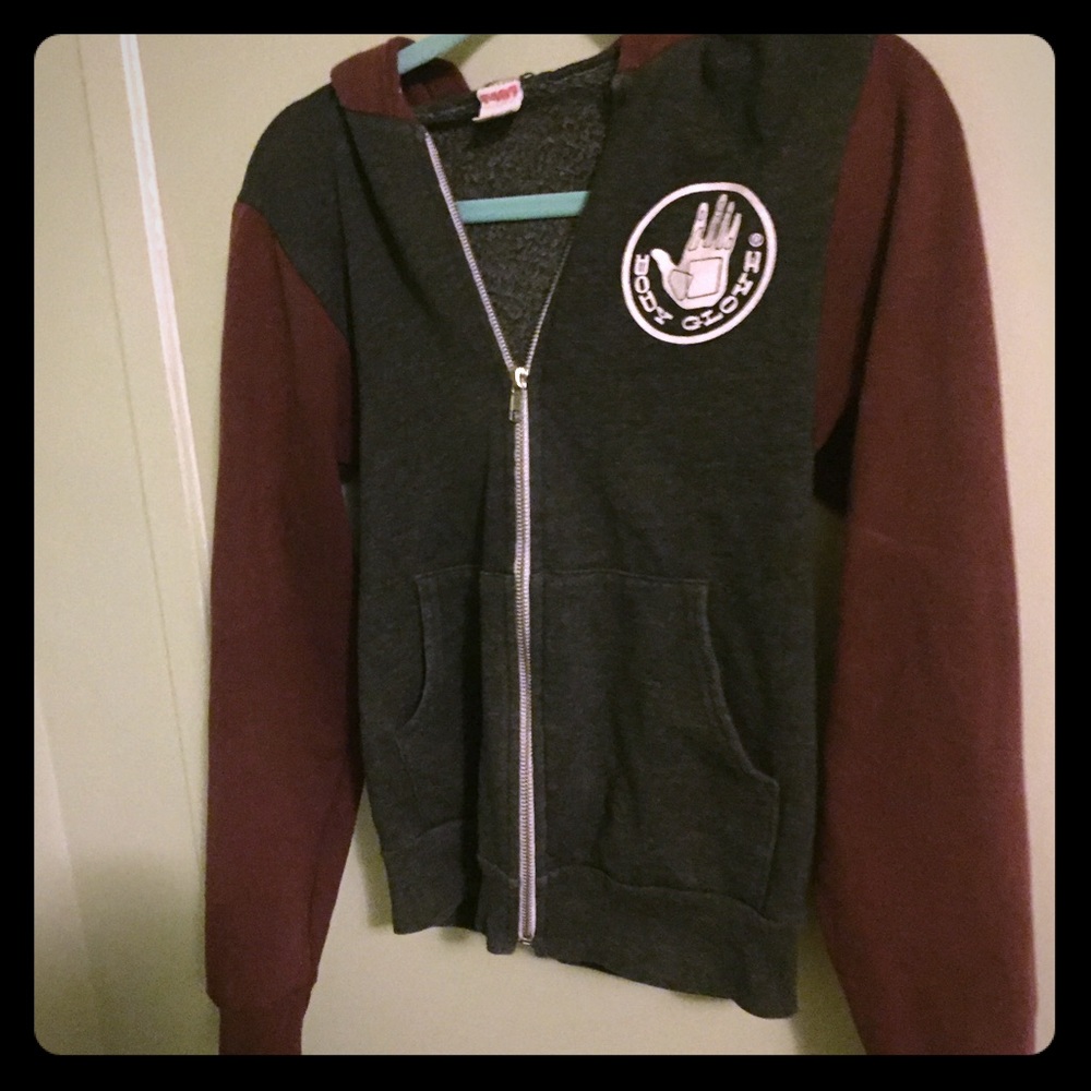 Body Glove maroon and charcoal gray Jacket