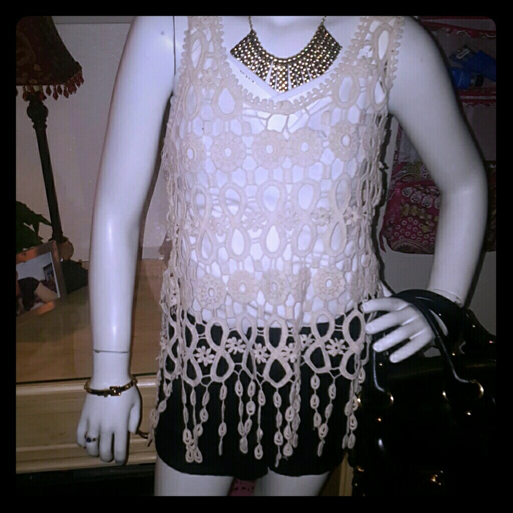 🍒LIKE NEW Crochet Top