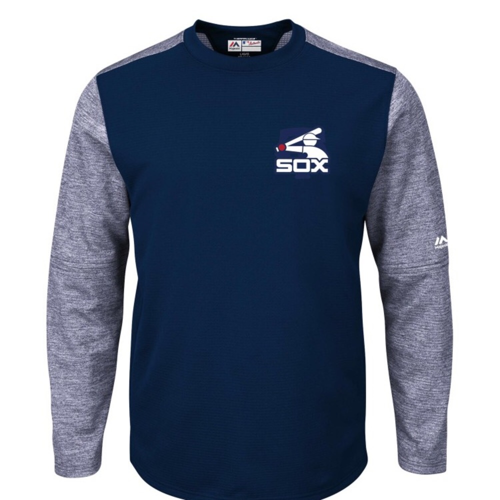 Men's Chicago White soxfleece pullover sweatshirt